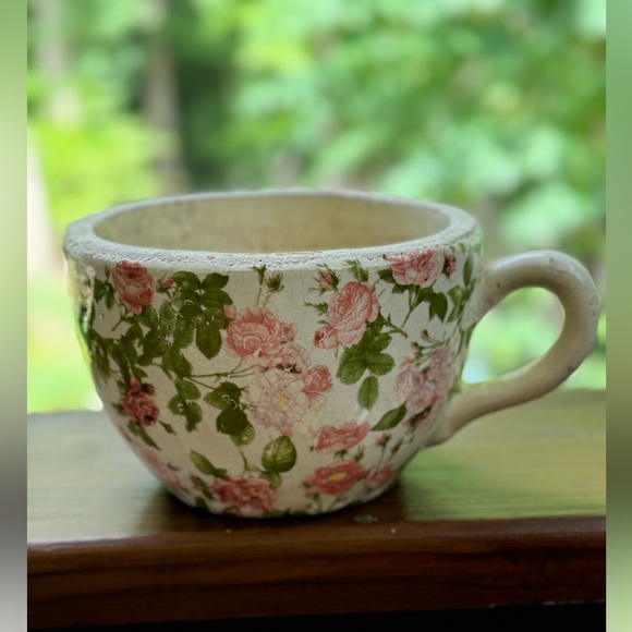Vintage Pottery Ceramic Hand-painted  Vase Planter - Picture 5 of 11